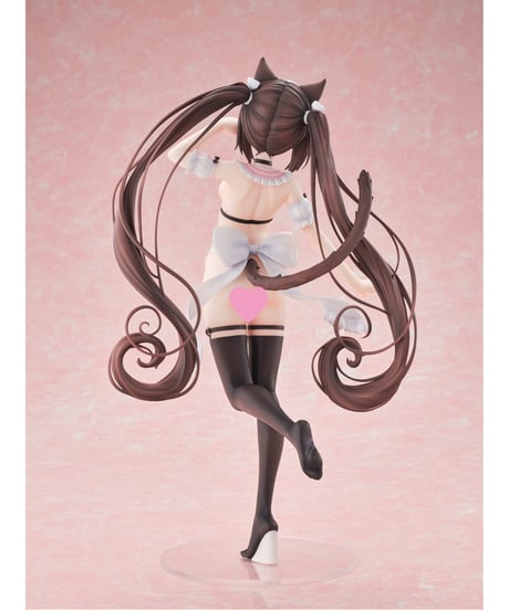 【予約】ネコぱら ショコラ マイクロビキニメイド-DX Edition-　1/5.5　塗装済み完成品　［オーキッドシード］
