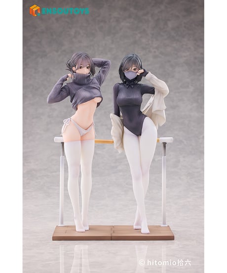 ギター妹妹（メイメイ）&昇玖先生の舞踏教室 セット　1/7スケール　プラスチック製塗装済み完成品