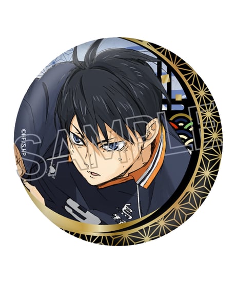 ハイキュー！！ 切り絵シリーズ vol.5　箔押し和紙缶バッジ　６個入り１BOX