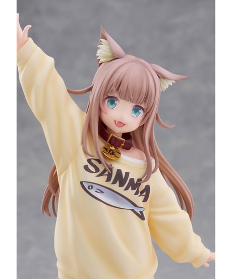 【予約】1/6スケールフィギュア うちのねこが女の子でかわいい 「きなこ」〜あそんでVer.〜 　塗装済み完成品フィギュア　[GOLDENHEAD PLUS]