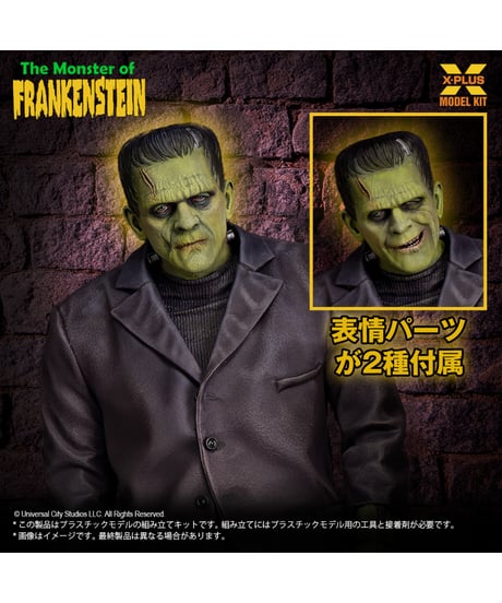 【予約】1/8スケール　フランケンシュタインの怪物　プラスチックモデルキット　［エクスプラス］