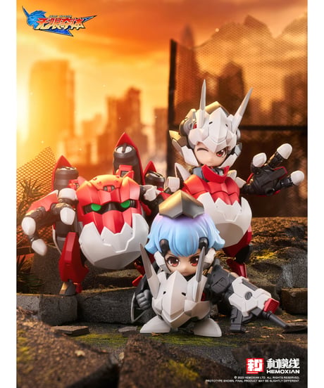 無限奪体ハートウォーリア エリー+オーガ ノンスケール 完成品アクションフィギュア