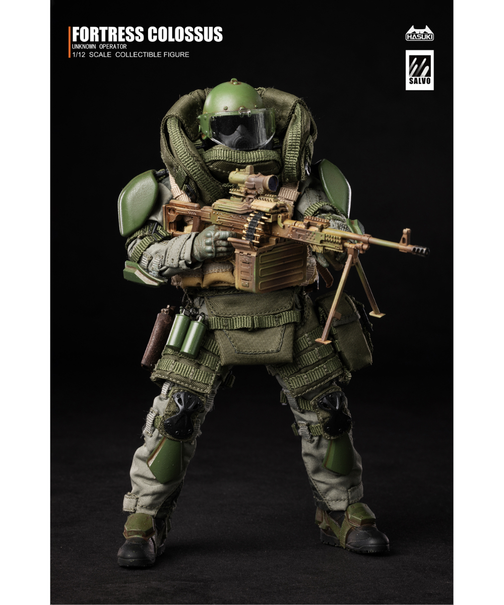 未開封 HASUKI SA02 フォートレスコロッサス アクションフィギュア HASUKI SALVOシリーズ BLACK OPS SA02 1/12 フォートレス・コロッサス