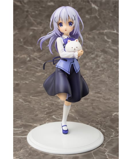 【予約】チノ（Cafe Style）　1/7　塗装済み完成PVCフィギュア　ご注文はうさぎですか？？　[PLUM]
