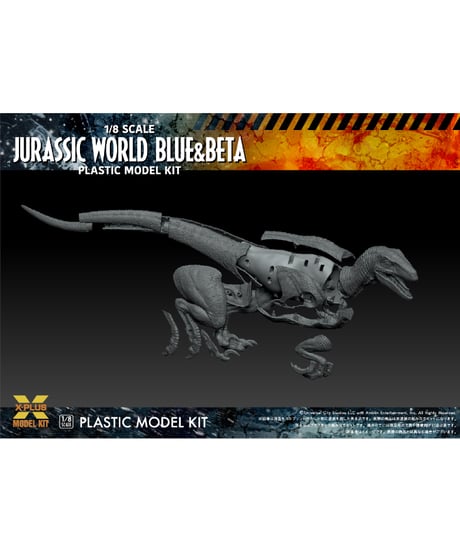 1/8スケール ジュラシック・ワールド／新たなる支配者: ヴェロキラプトル ”ブルー”＆”ベータ” プラスチックモデルキット