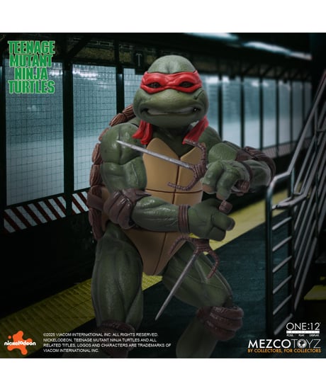 【予約】ワン12コレクティブ/ TMNT ティーンエイジ・ミュータント・ニンジャ・タートルズ 1990 ムービー: タートルズ 1/12 アクションフィギュア 4PK　[メズコトイズ]