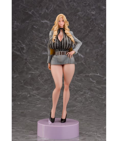 【予約】ギャル姉社長とハーレムオフィス 錦織 愛(グレースーツVer.)健全Ver. 　1/7スケール　塗装済み完成品　［ダイキ工業］