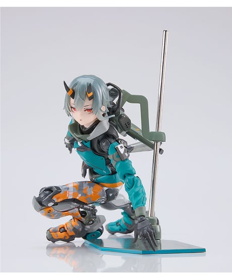 MOTORED CYBORG RUNNERSSX_155 "DOWNTOWN TREK"　プラスチック＆ダイキャスト製塗装済み可動フィギュア　少女発動機
