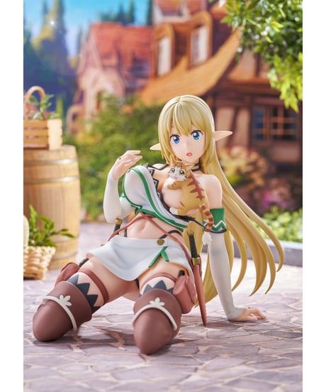 【予約】1/7スケールフィギュア　Sランクモンスターの《ベヒーモス》だけど、猫と間違われてエルフ娘の騎士（ペット）として暮らしてます「アリア＆タマ」　［アリスグリント］
