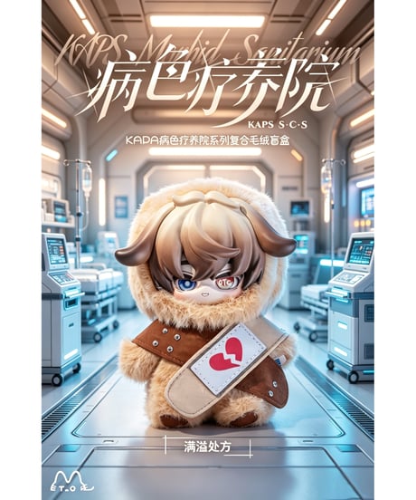 【予約】【送料無料】KAPSやみいろ療養室 ぬいぐるみ ブラインドボックス　6個入り1BOX　［米诺潮創（ミノチョウソウ）］