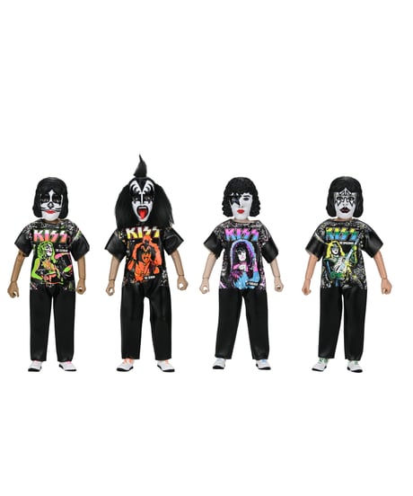 【予約】ベン・クーパー オリジナル/ ハロウィン コスチューム キッズコレクション 6インチ アクションドール: KISS（キッス）コスチューム 4種セット　［ネカ］
