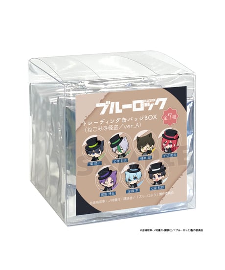 【送料無料】[ブルーロック]トレーディング缶バッジ（ねこみみ怪盗／ver.A）　7個入り1BOX　［ Parflette-パルフレット-］