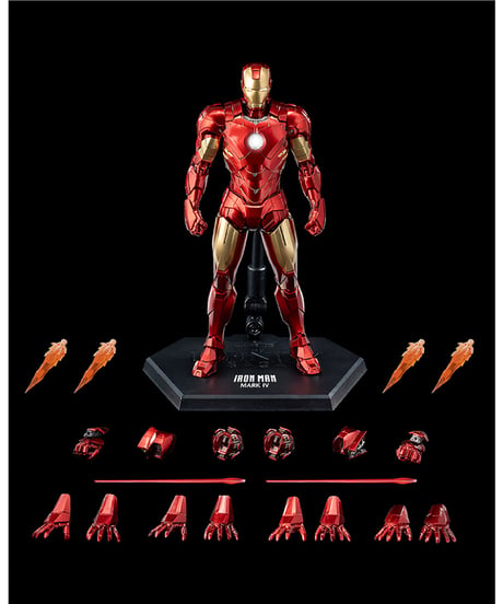 DLX Iron Man Mark 4 （DLX アイアンマン・マーク4）1/12スケール　塗装済み可動フィギュア