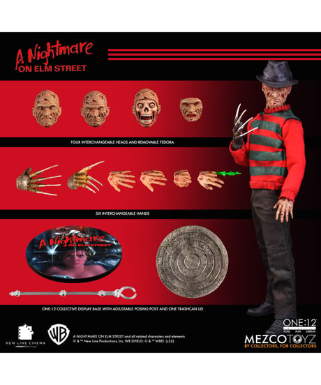 【予約】【再生産】ワン12コレクティブ/ エルム街の悪夢: フレディ・クルーガー 1/12 アクションフィギュア　［メズコトイズ］
