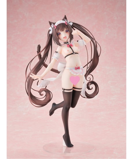 【予約】ネコぱら ショコラ マイクロビキニメイド-DX Edition-　1/5.5　塗装済み完成品　［オーキッドシード］