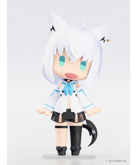 ホロライブプロダクション　HELLO! GOOD SMILE 白上フブキ　プラスチック製 塗装済み可動フィギュア