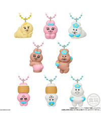 おぱんちゅうさぎ×んぽちゃむ チョコがけビスケット マスコットつき　10個入1BOX　［バンダイ］