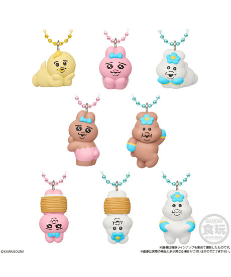 【予約】おぱんちゅうさぎ×んぽちゃむ チョコがけビスケット マスコットつき　10個入1BOX　［バンダイ］