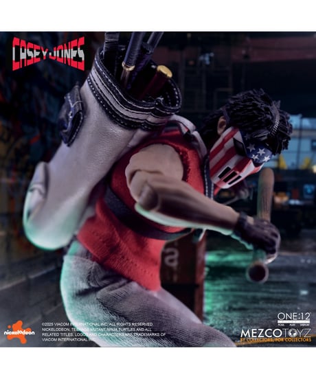 ワン12コレクティブ/ TMNT ティーンエイジ・ミュータント・ニンジャ・タートルズ: ケイシー・ジョーンズ 1/12 アクションフィギュア ［メズコトイズ］