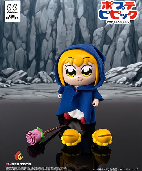 【予約】Chibi Creature ポプ子 & ピピ美 Shining Shoulder Ver.　塗装済みソフビフィギュア　ポプテピピック　[エンバートイズ]