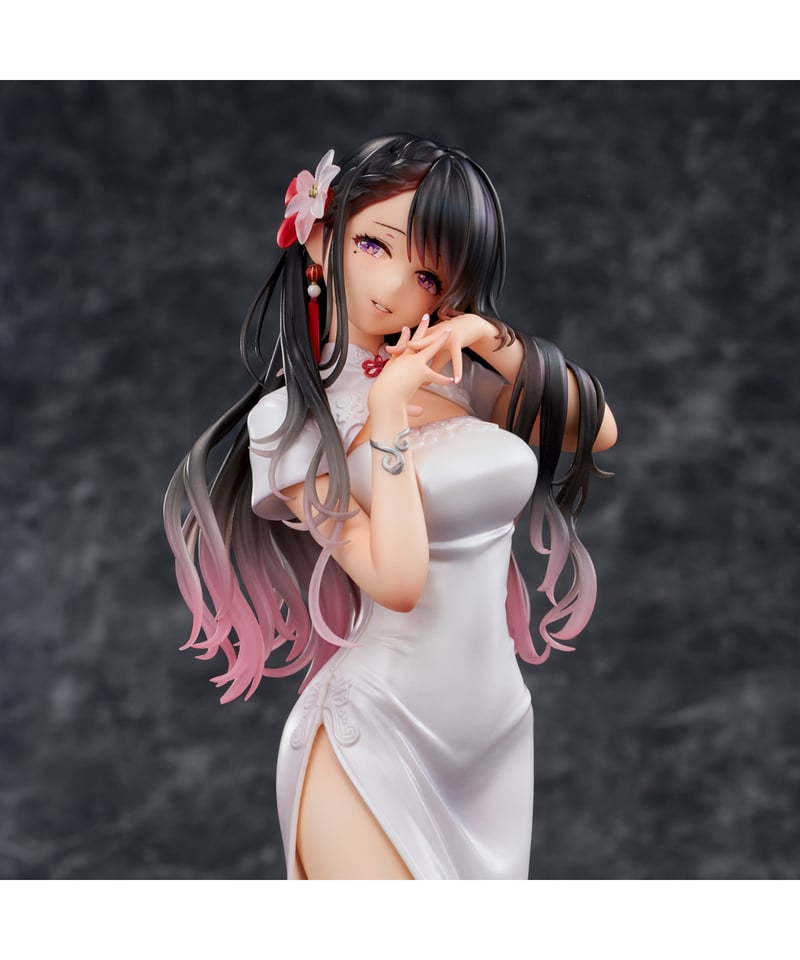 大熊まいイラスト『癒し系白チャイナおねえさん』 彩色済み完成品