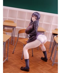 【予約】宮前詩帆 放課後バック illustration by 弱電波(健全Ver.)　1/6　PVC塗装済み完成品　［ダイキ工業］