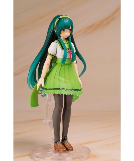 プラフィア 東北ずん子(ミニフィギュア同梱セット）　東北ずん子・ずんだもんプロジェクト　1/12　プラスチックキット