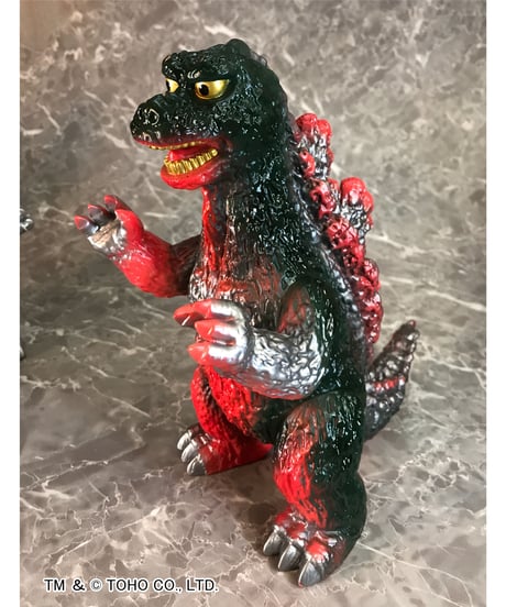 復刻版ポピーグレートザウルス　ゴジラ/ゴジラ（グリーンVer.） 全２種　ソフトビニール製　塗装済み完成品