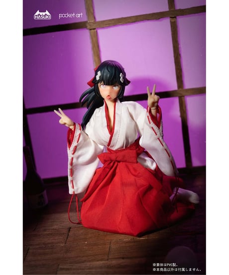 pocket artシリーズ PA005 退魔巫女 ツバキ 1/12 完成品アクションフィギュア