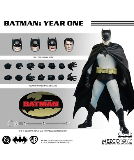 【予約】ワン12コレクティブ/ DCコミックス: バットマン 1/12 アクションフィギュア BATMAN YEAR ONE ver　[メズコトイズ]