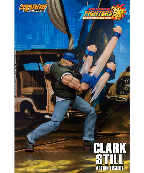 【予約】ザ・キング・オブ・ファイターズ '98 アルティメットマッチ アクションフィギュア クラーク・スティル　［ストーム コレクティブルズ］