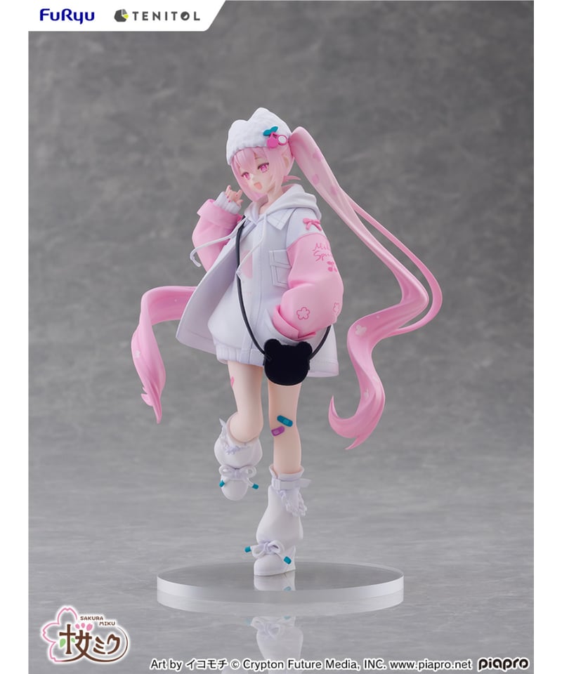 予約】TENITOL 桜ミク Cool style[petit] 塗装済み完成品 ［フリュー