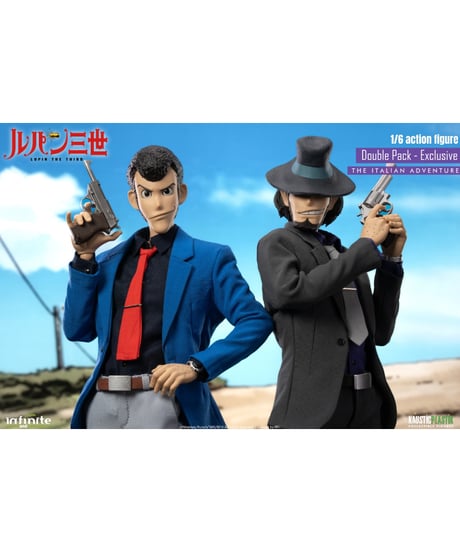 【予約】ルパン三世 PART4/ ルパン三世＆次元大介 1/6 アクションフィギュア 限定ダブルパック　［インフィニティスタチュー］