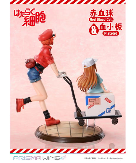 【予約】PRISMA WINGはたらく細胞!! 赤血球＆血小板 Non Scale 完成品フィギュア　［プライム１スタジオ］