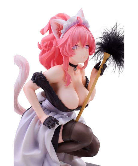 ねこの思い メイドねこ 么ちゃん（もちゃん）　1/4　塗装済み完成品