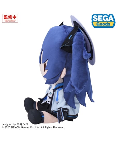 【予約】ブルーアーカイブ　 ユウカ　ふわぷち　ぬいぐるみ（Ｌ）　[セガ フェイブ]
