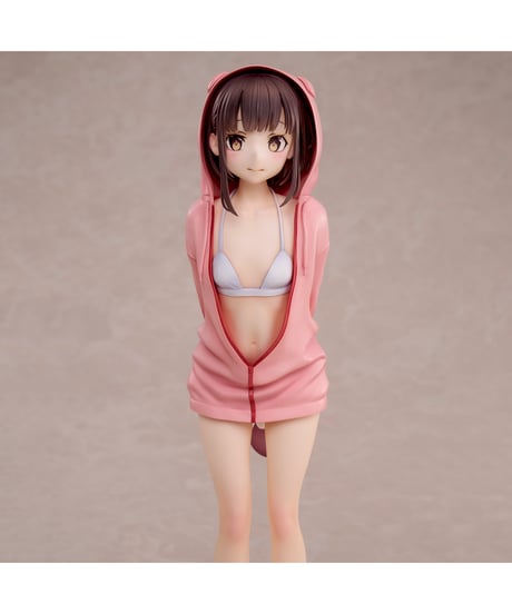 jonsunイラスト『水着パーカー ミサキ』　彩色済み完成品フィギュア