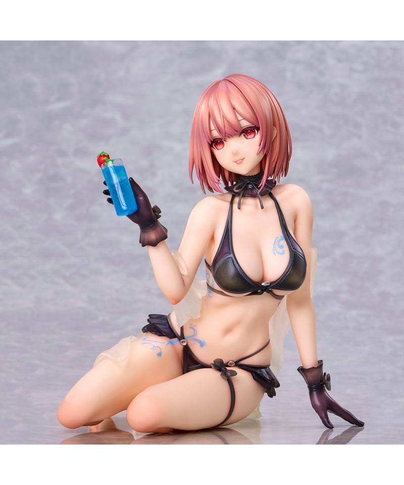 大人気イラストレーターnecömi氏「バカンスをもう一杯」 necömiイラスト『バカンスをもう一杯』 彩色済み完成品フィギュア