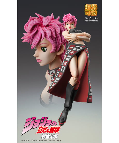 超像可動「トリッシュ・ウナ Ver.BLACK」『ジョジョの奇妙な冒険 第5部』　塗装済可動フィギュア　［メディコス・エンタテインメント］