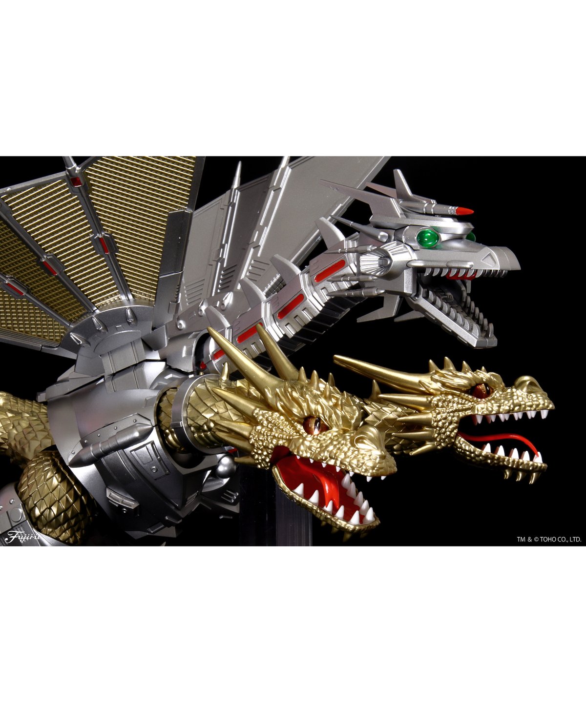 メカ キングギドラ フィギュア 金属 鉄 メタル 合金 レア ゴジラ レトロ トレンドマスター社 ゴジラ怪獣 メカキングギドラ PVCフィギュア
