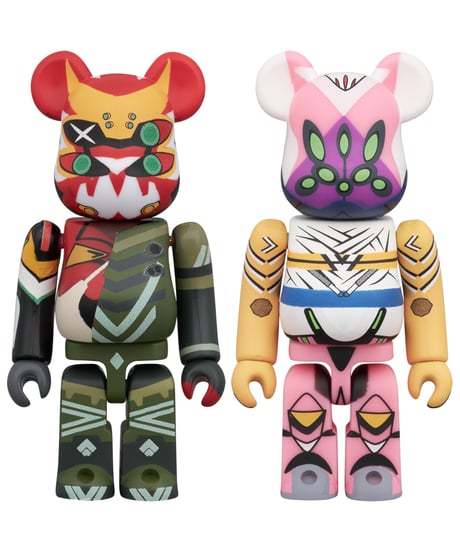 【予約】【送料無料】BE@RBRICK 2PCS SET エヴァンゲリオン 新2号機α & エヴァンゲリオン 8号機β 臨時戦闘形態　［メディコム・トイ］
