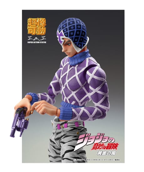 【送料無料】『ジョジョの奇妙な冒険 第5部』超像可動「グイード・ミスタ&S・P・サード」　塗装済み可動フィギュア