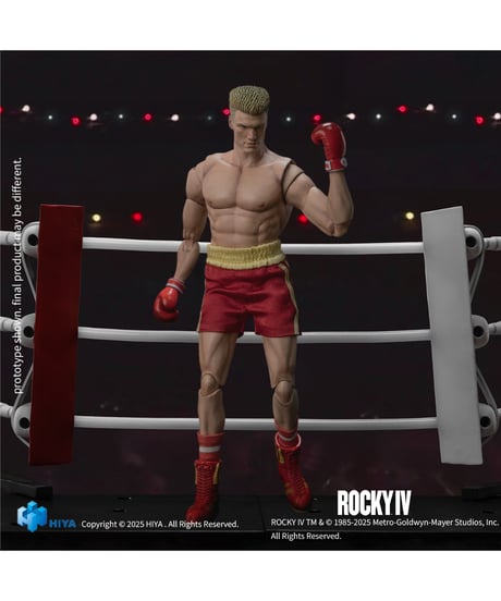 【予約】ロッキー4/炎の友情 1/12 アクションフィギュア イワン・ドラゴ　［ハイヤトイズ］