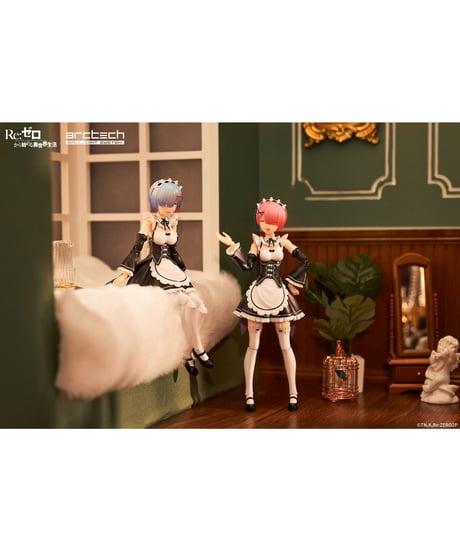 ARCTECH可動シリーズ Re:ゼロから始める異世界生活 ラム＆レム セット　1/8　塗装済み完成品　［APEX-TOYS］