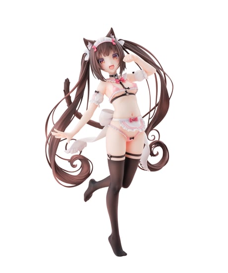 【予約】ネコぱら ショコラ マイクロビキニメイド-STD Edition-　1/5.5　塗装済み完成品　［オーキッドシード］
