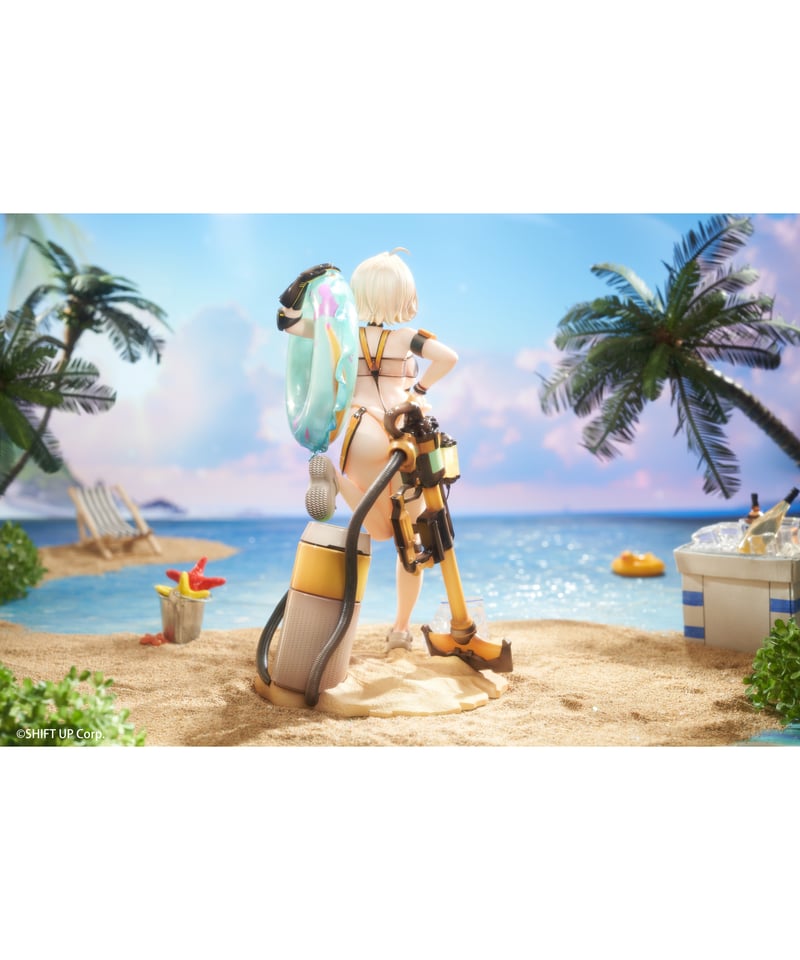 勝利の女神 NIKKE エレグ フィギュア Amazon.co.jp: 白組みレジンキット 勝利の女神：NIKKE エレグ 水着ver