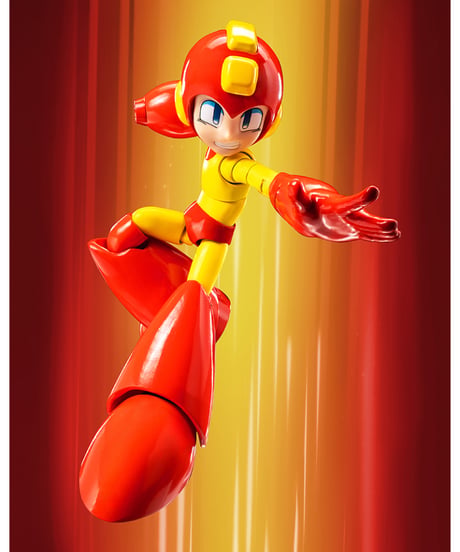 MDLX ロックマン（ファイヤーストーム）　塗装済み可動フィギュア