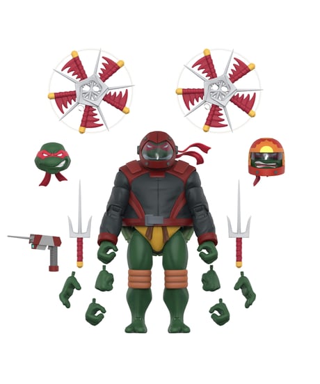 【予約】TMNT ティーンエイジ・ミュータント・ニンジャ・タートルズ wave 14/ ラファエロ アルティメイト 7インチ アクションフィギュア ロードギア ver