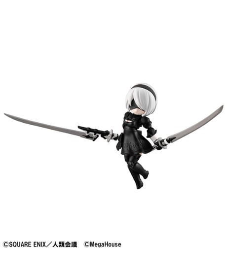 デスクトップアーミー NieR:Automata Ver1.1a コラボ ２B　彩色済可動フィギュア　[メガハウス]