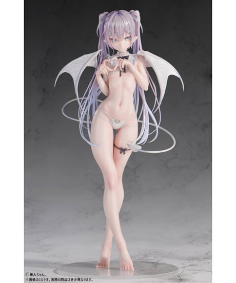 【予約】無人ちゃん。「白い悪魔ちゃん。」 1/4スケール塗装済み完成品フィギュア　［B´full FOTS JAPAN］